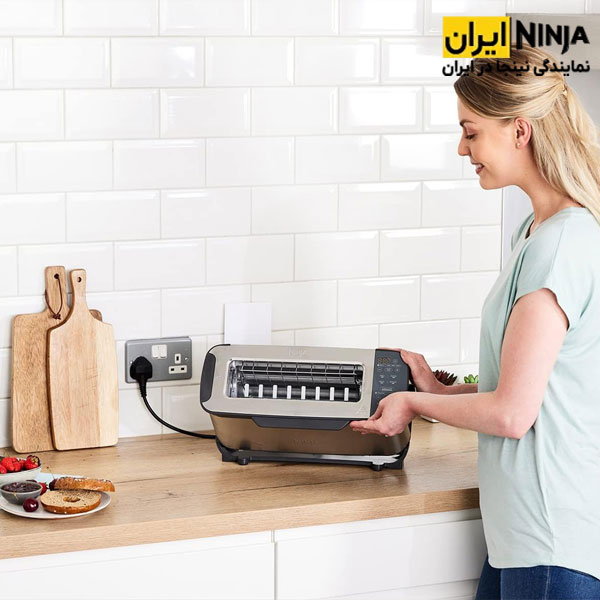 توستر، پنینی ساز و گریل نینجا مدل ST202UK چندکاره 2 دوحالته حالت گریل و توستر دستگاه توستر، پنینی ساز و گریل نینجا مدل ST202UK چندکاره