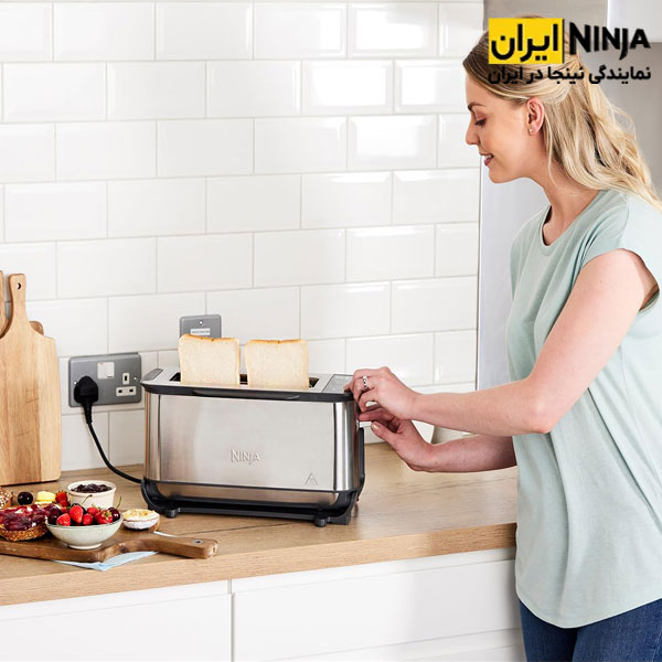 توستر، پنینی ساز و گریل نینجا مدل ST202UK چندکاره 9 تهیه نان تست با توستر، پنینی ساز و گریل نینجا مدل ST202UK