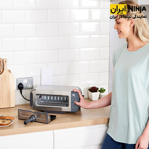 توستر، پنینی ساز و گریل نینجا مدل ST202UK چندکاره 3 توستر 3 در 1 نینجا فودی چند کاره پنینی ساز و گریل نینجا مدل ST202UK