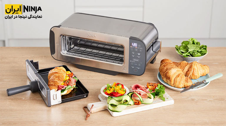 توستر، پنینی ساز و گریل نینجا مدل ST202UK چندکاره 11 توستر چند کاره پنینی ساز و گریل نینجا مدل ST202UK