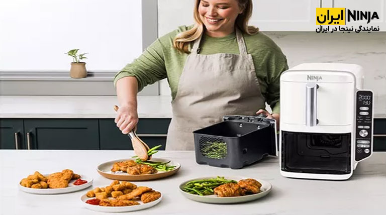 قیمت سرخ کن دوقلو نینجا مدل SL400 رنگ سفید ظرفیت 9.5 لیتر