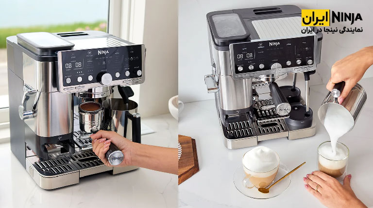 اسپرسوساز نینجا مدل ES701 11 تهیه قهوه اسپرسو در خانه توسط اسپرسو ساز نینجا مدل ES701