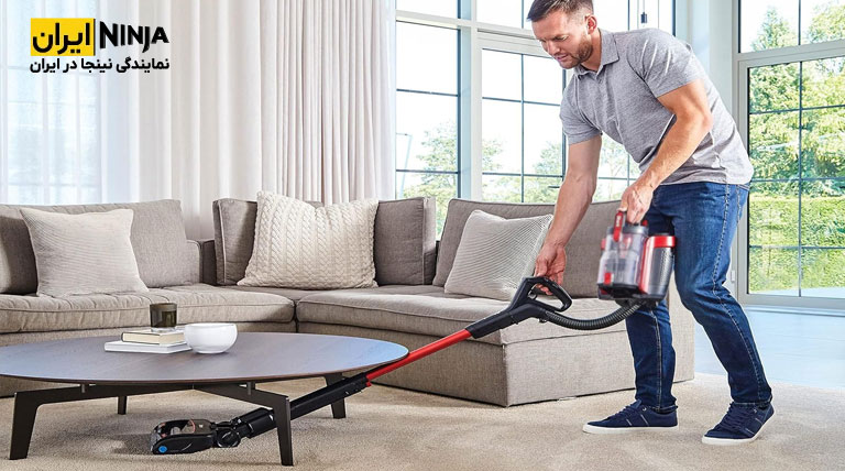 جارو شارژی و سرامیک شور شارک (نینجا) مدل A7 8 عملکرد دو گانه جارو شارژی و سرامیک شور دستی شارک (نینجا) مدل A7