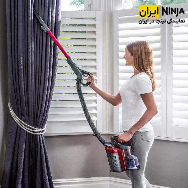 جارو شارژی و سرامیک شور شارک (نینجا) مدل A7 5 تمیز کردن خاک پرده ها با جارو شارژی و سرامیک شور شارک (نینجا) مدل A7