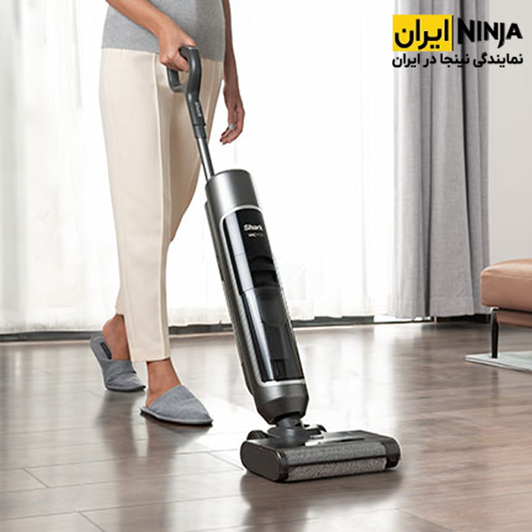 جارو شارژی و زمین شوی شارک مدل ED200 3 جارو کشیدن و تی کشیدن جارو شارژی و زمین شوی شارک مدل ED200