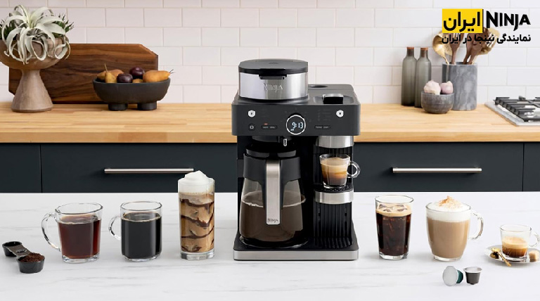 جدیدترین قهوه ساز نینجا مدل CFN602 با تهیه نوشیدنی فلت لایت کاپوچینو و اسپرسو و لاته