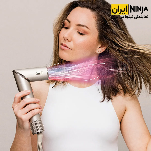 سشوار حرفه ای شارک نینجا مدل HD430 6 خشک کردن سریع موها با سشوار حرفه ای شارک نینجا HD430