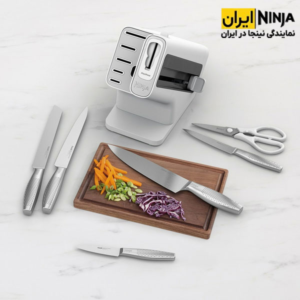 ست چاقو 6 تیکه نینجا مدل K62006 5 سرویس چاقو نینجا 6 پارچه مدل K62006