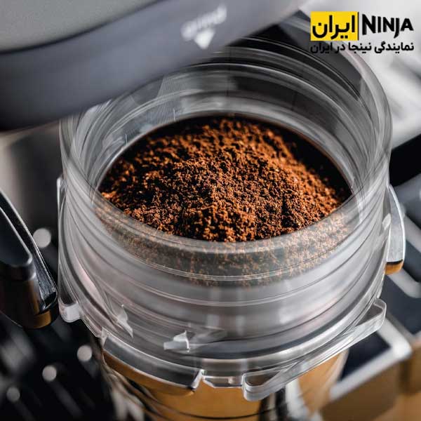 اسپرسوساز نینجا مدل ES601GM خاکستری 6 آسیاب اسپرسوساز خاکستری نینجا مدل ES601GM