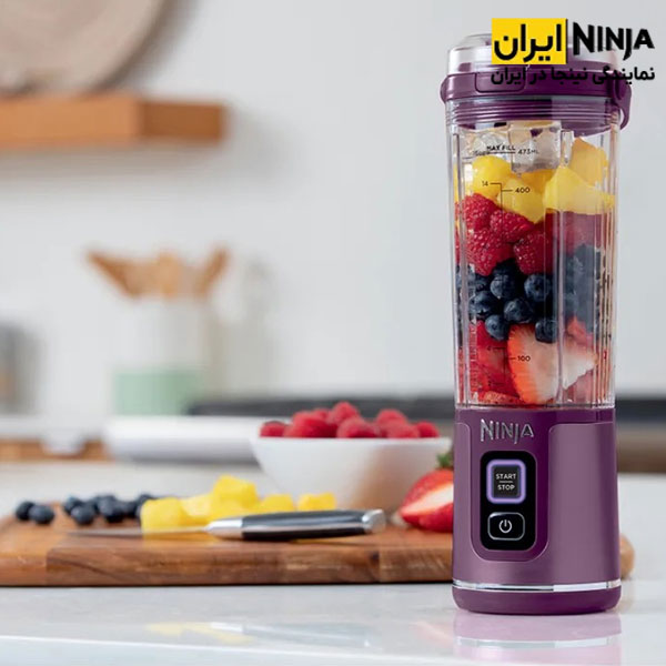 شیکر شارژی نینجا مدل BC100 11 طرز تهیه اسموتی با شیکر ninja BC100