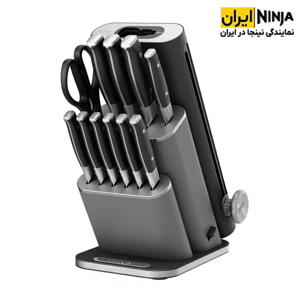 ست چاقو 13 پارچه نینجا مدل NK32013 4 ست چاقو خاکستری نینجا مدل NK32013